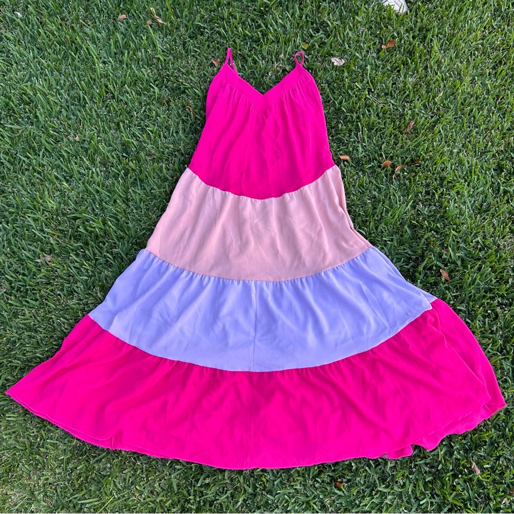 Pink and Purple Sun Dress